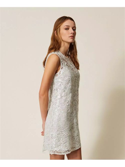 Abito corto in pizzo con paillettes TWINSET | TP2631/13162